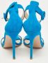 Gianvito Rossi Pre-owned Suede sandals Blue Dames - Thumbnail 4