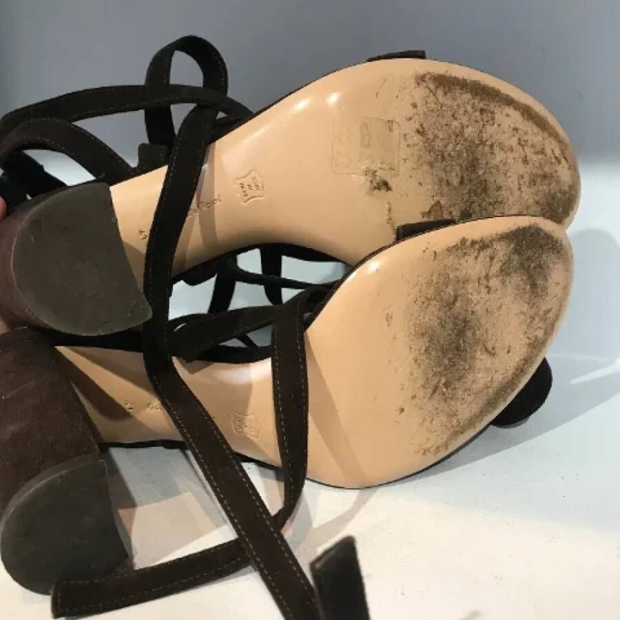 Gianvito Rossi Pre-owned Suede sandals Brown Dames