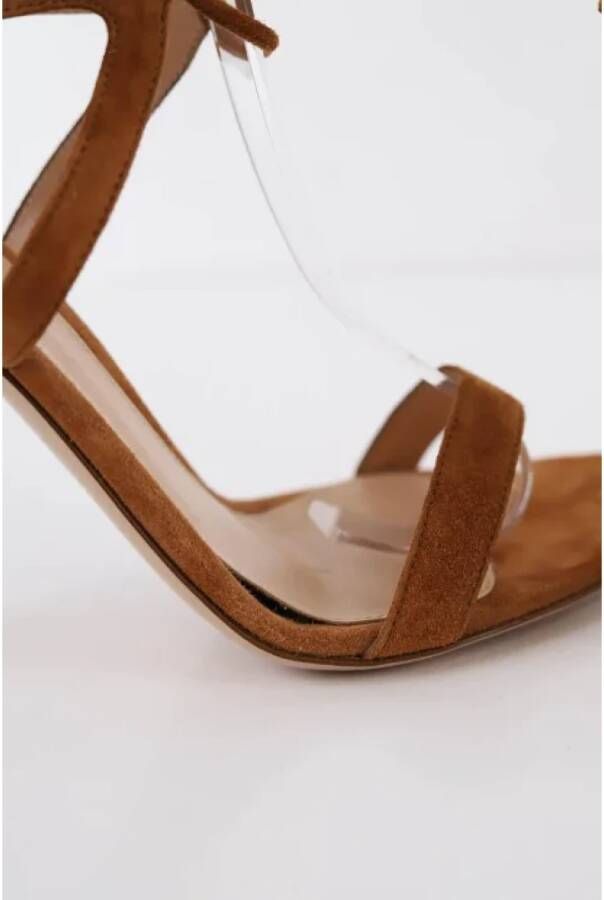 Gianvito Rossi Pre-owned Suede sandals Brown Dames