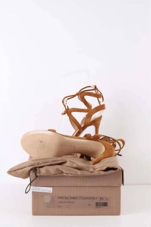 Gianvito Rossi Pre-owned Suede sandals Brown Dames