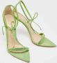 Gianvito Rossi Pre-owned Suede sandals Green Dames - Thumbnail 3