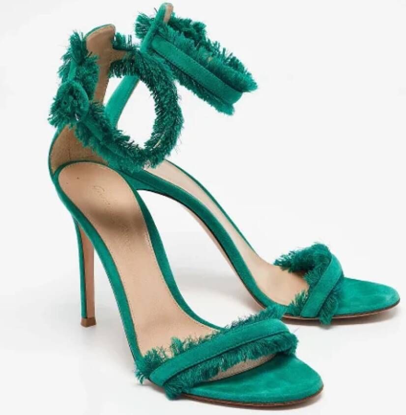 Gianvito Rossi Pre-owned Suede sandals Green Dames