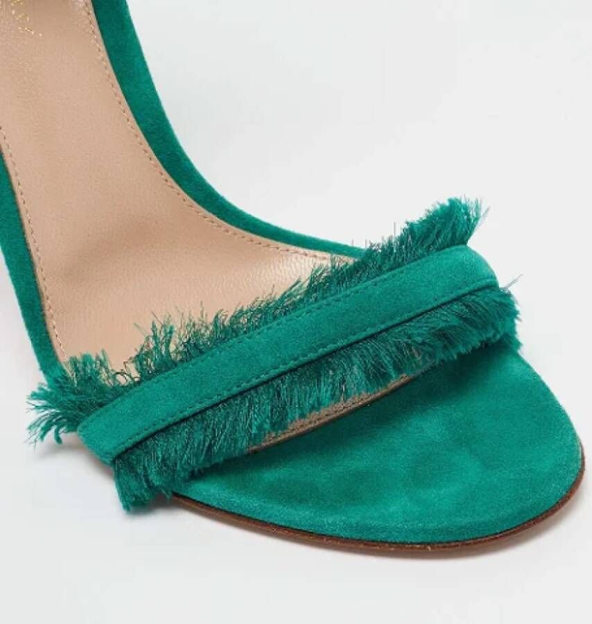 Gianvito Rossi Pre-owned Suede sandals Green Dames