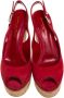 Gianvito Rossi Pre-owned Suede sandals Red Dames - Thumbnail 2