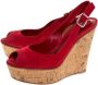 Gianvito Rossi Pre-owned Suede sandals Red Dames - Thumbnail 3