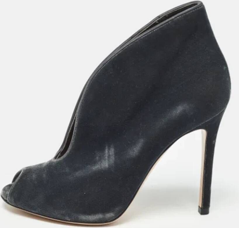 Gianvito Rossi Pre-owned Velvet boots Black Dames