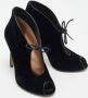 Gianvito Rossi Pre-owned Velvet boots Black Dames - Thumbnail 4