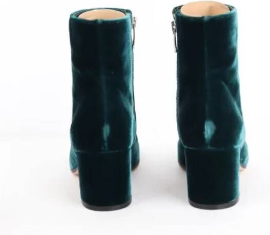 Gianvito Rossi Pre-owned Velvet boots Green Dames