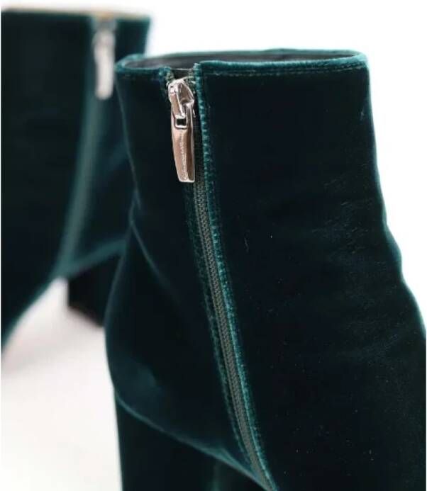 Gianvito Rossi Pre-owned Velvet boots Green Dames