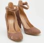 Gianvito Rossi Pre-owned Velvet heels Beige Dames - Thumbnail 4