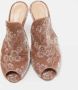 Gianvito Rossi Pre-owned Velvet mules Beige Dames - Thumbnail 3