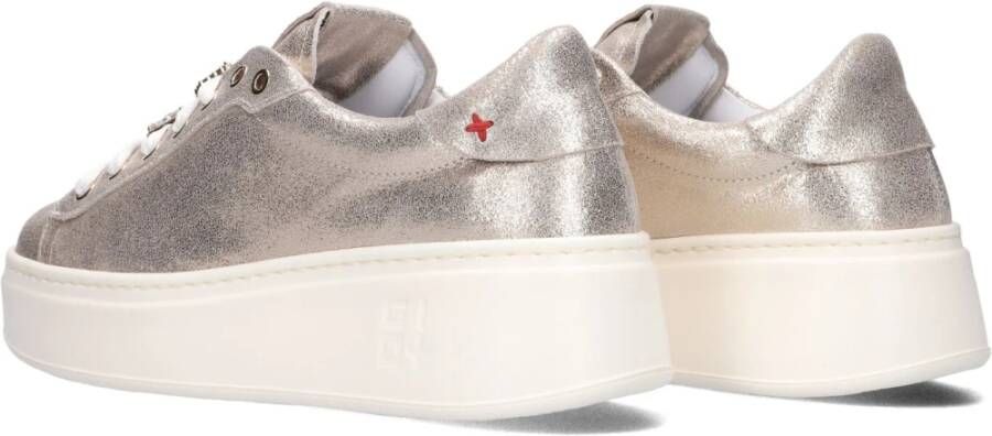 Gio+ Gouden Leren Sneakers Pia Gray Dames