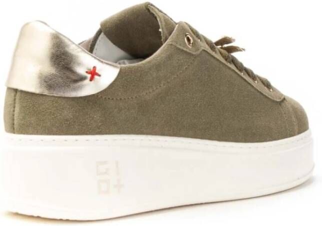 Gio+ Groene Suède Libelle Dames Sneakers Green Dames