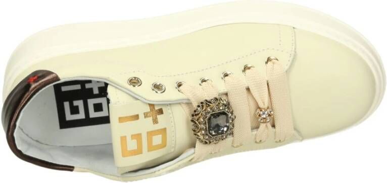 Gio+ Lage Sneakers Beige Dames