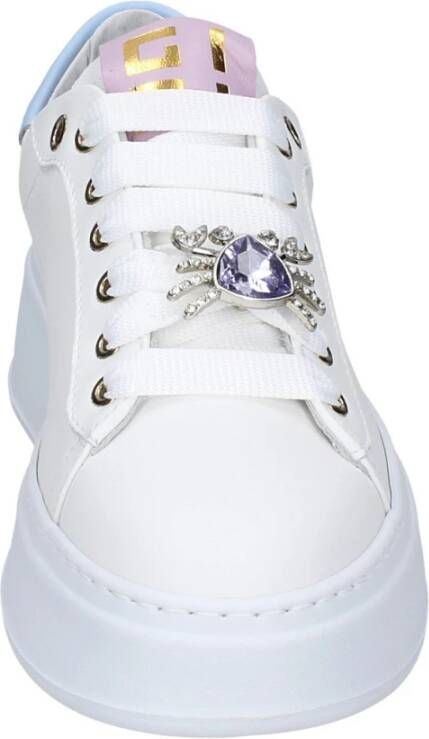 Gio+ Leren damessneakers White Dames