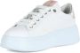 Gio+ Leren Sneakers met Vlinder Detail White Dames - Thumbnail 2