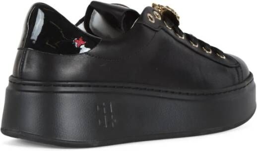 Gio+ Leren Sneakers Pia258A Black Dames