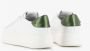 Gio+ Pia Combi Wit Groen Leren Sneakers White Dames - Thumbnail 3