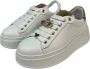 Gio+ Witte leren sneaker met verwijderbare accessoires White Dames - Thumbnail 2