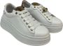 Gio+ Witte leren sneaker met verwijderbare accessoires White Dames - Thumbnail 4