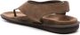 Giorgio Armani Bruin Elegant Open Platte Sandalen Brown Heren - Thumbnail 3