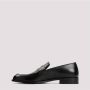 Giorgio Armani Bull lederen loafers zwart Black Heren - Thumbnail 2