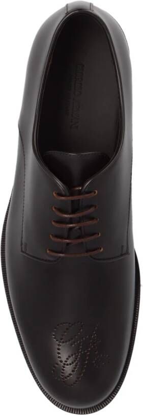 Giorgio Armani Derby schoenen Brown Heren