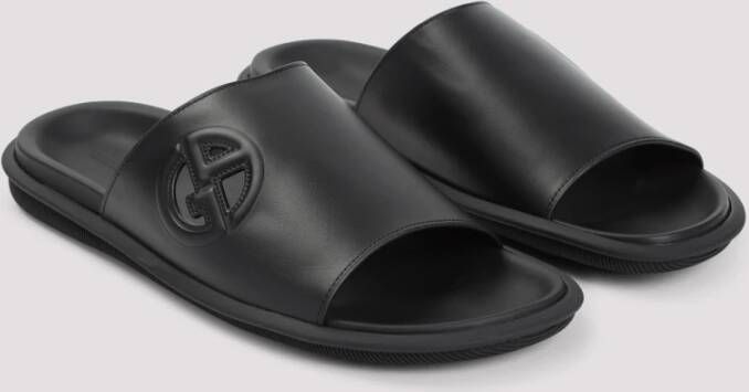 Giorgio Armani Nero Slide Sandalen Black Heren