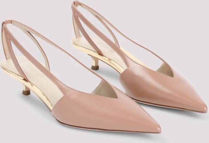 Giorgio Armani Platino Ballerina Schoenen Beige Dames