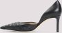 Giorgio Armani Zwarte Leren Pumps Elegante Hakken Black Dames - Thumbnail 2