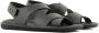 Giorgio Armani Zwarte Elegante Open Platte Sandalen Black Heren - Thumbnail 2