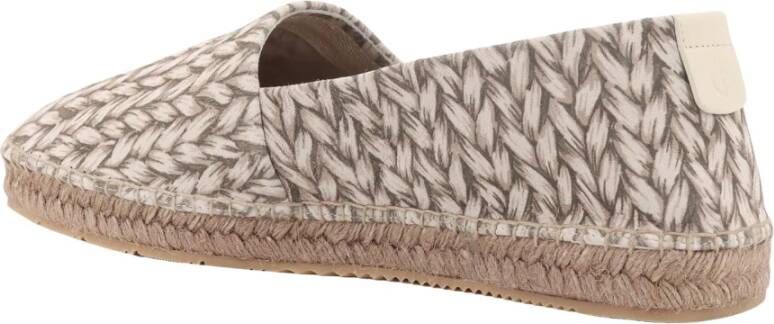 Giorgio Bedrukte Suede Espadrilles met Touwdetail Beige Heren