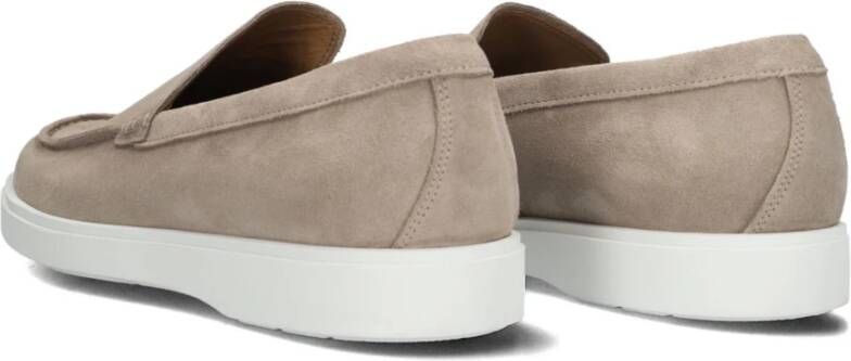 Giorgio Beige Suede Loafers met Sportieve Look Beige Heren