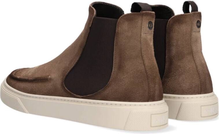 Giorgio Taupe Suede Chelsea Boots Elegant Design Beige Heren