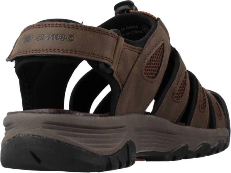 Gioseppo Casual Velcro Sandalen voor Mannen Brown Heren