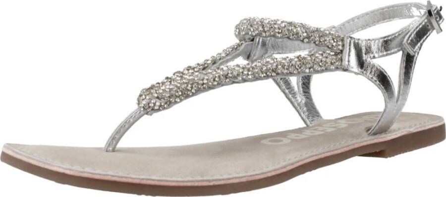 Gioseppo Stijlvolle Platte Sandalen Gray Dames