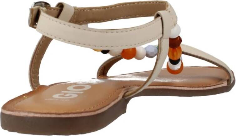 Gioseppo Stijlvolle platte sandalen voor vrouwen White Dames