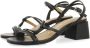 Gioseppo Gestreepte hoge hak sandalen Black Dames - Thumbnail 2