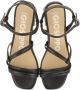 Gioseppo Gestreepte hoge hak sandalen Black Dames - Thumbnail 4