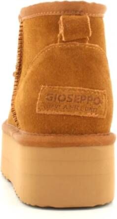 Gioseppo Platform Enkellaarzen Allegany Stijl Brown Dames