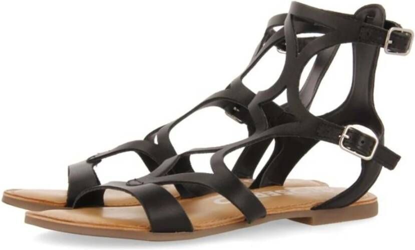 Gioseppo Platte Sandalen Black Dames