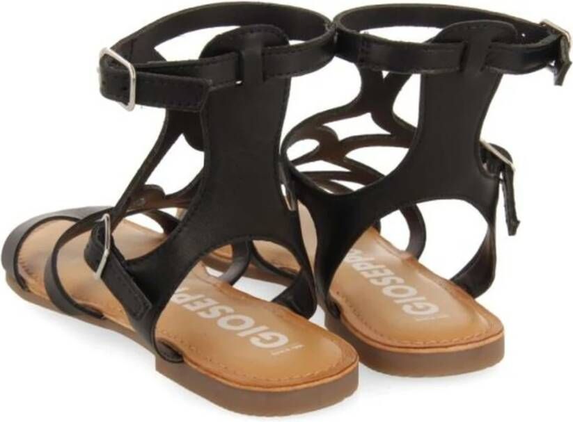 Gioseppo Platte Sandalen Black Dames