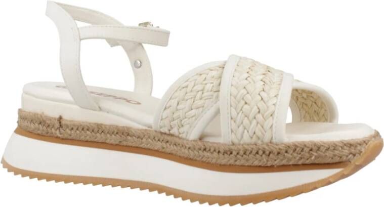 Gioseppo Platte sandalen voor vrouwen White Dames