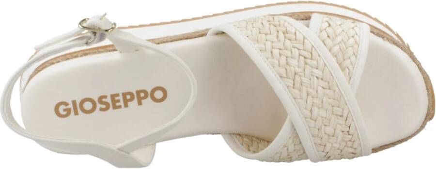 Gioseppo Platte sandalen voor vrouwen White Dames