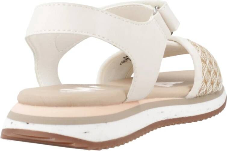 Gioseppo Stijlvolle Platte Sandalen voor Vrouwen White Dames