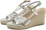 Gioseppo Zilveren Sleehak Sandalen Gray Dames - Thumbnail 2