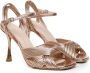 Giuliano Galiano Gedrapeerde Sandalen Antiek Goud Yellow Dames - Thumbnail 2