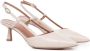 Giuliano Galiano Leren Slingback Pumps met Geometrische Hak Pink Dames - Thumbnail 2