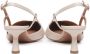 Giuliano Galiano Leren Slingback Pumps met Geometrische Hak Pink Dames - Thumbnail 3