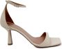 Giuliano Galiano Lina Kiss Kalfsleer Sandalen Beige Dames - Thumbnail 8